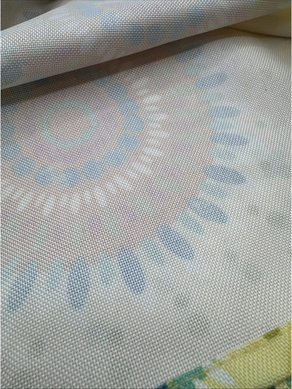 Fiesta Bright Large Rectangle Tablecloth Fabric 120” X 60” Yellow Orange Boho